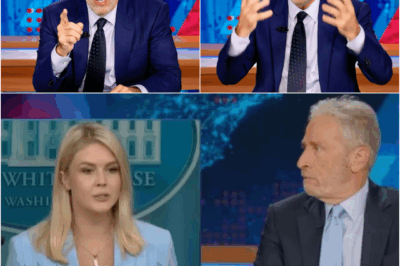 Fans Are Losing Their Minds After Jon Stewart Smirked as He Questioned Karoline Leavitt’s Degree—But what surprised everyone most was the way she flipped the entire room—and schooled Stewart Live on Air