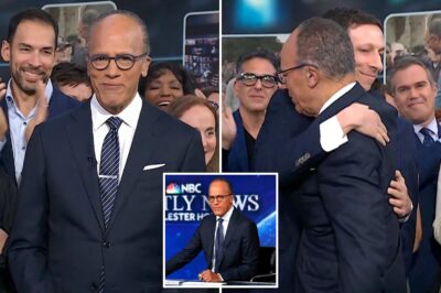 THIS JUST HAPPENED: Lester Holt STUNNED On His Final Night—NBC Staff Drop A Heartfelt Surprise That Shook Him To His Core