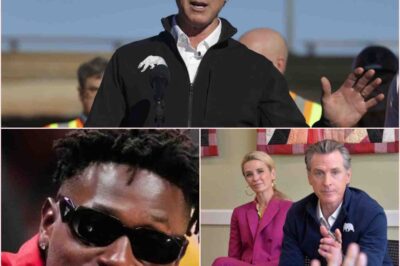 BREAKING SHOCK NEWS: Antonio Brown Drops Vulgar Bomb on Gavin Newsom’s Wife—California Erupts Over Outrageous Claim