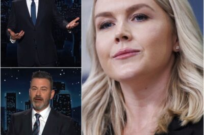 “A LAUGH TRACK HIDING A HOLLOW MAN.” Karoline Leavitt Didn’t Just Survive Jimmy Kimmel’s Mockery — She Broke the Illusion He’s Been Hiding Behind for Years, and Left ABC With Nothing to Cut Around