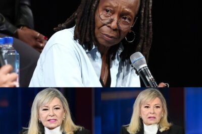 “A MOUTH STRETCHED WIDE TO SAY SO LITTLE.” Whoopi Goldberg Unmasks Roseanne Barr’s Outrage Routine With a Sentence That Turned the Whole Room — and Left the Loudest Voice Empty