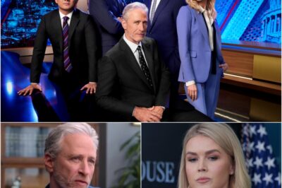 Something Suspicious Happened After Jon Stewart Exposed Karoline Leavitt’s Flood Footage on Air — and ABC Suddenly Cut the Feed Mid-Sentence