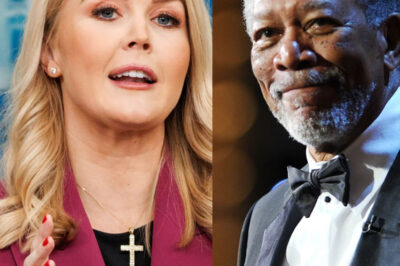 Karoline Leavitt was mercilessly lectured by Morgan Freeman on the topic of R@CIST and INEQU@LITY on live TV! When she tried to defend her point of view, Morgan Freeman responded with words so sharp and profound that it made her speechless. This tense moment left the audience “holding their breath” and caused a storm on social media with a series of heated debates! – vv