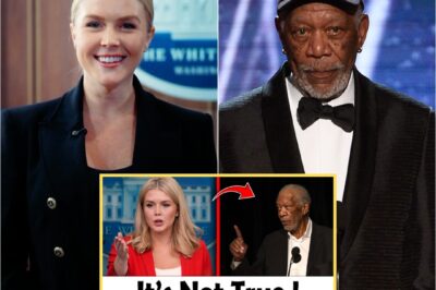 “Look Me in the Eye, Karoline.” — Morgan Freeman Confronts Karoline Leavitt in Televised Showdown That Shakes America to Its Coree1.