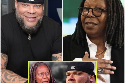 “Shocking Showdown on ‘The View’: Tyrus Erupts in Chaos, Accuses Hosts of ‘Weaponizing Wokeness,’ Slams Table, and Walks Off Live – A Daytime TV Drama Like Never Before! As Tyrus unleashes a fiery tirade against the co-hosts, calling them out for silencing dissent and ‘performing outrage,’ the studio erupts in tension. Amid accusations of bullying from Navarro, and Joy Behar standing up in anger, Whoopi Goldberg screams to cut the feed, and Tyrus rips off his mic before storming off in the most explosive moment in daytime talk show history!”