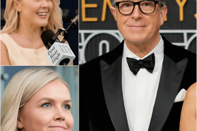 Stephen Colbert Responded to Karoline Leavitt With Just 17 Words After She Called Him a ‘𝙆𝙆𝙆 Old Man’ — And In That Frozen Moment, His Voice Was Polite and Calm. But What It Exposed About Her Past Was Something No Journalist Ever Touched. And It Came Too Fast.