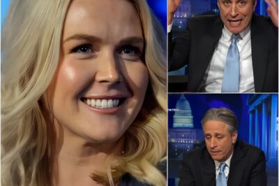 “YOU WANTED A SPOTLIGHT? HERE IT IS.” — Karoline Leavitt Turns the Stage Into a Trap, Leaves Jon Stewart SPEECHLESS in Real-Time Exposure