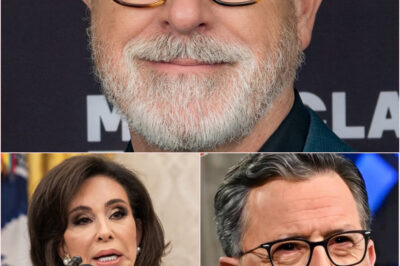 “The Ears Stayed. The Show Didn’t.” — Jeanine Pirro’s Bold Message on Live TV Had Viewers Stunned… But What Colbert Said Moments Later Revealed a Shccking Truth No One Was Prepared For