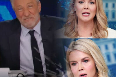“The More She Lies, the Bigger Her Cross Gets” — Jon Stewart Roasts Karoline Leavitt in Blistering Takedown