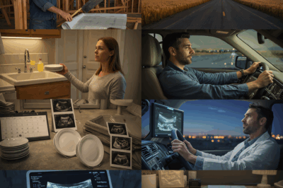 The doctor saw my wife’s ultrasound and begged me to divorce… I never returned home.