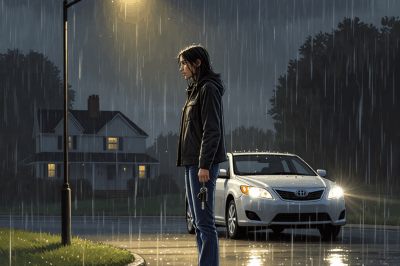 I walked to work in rain every day until grandpa said, how’s the car I bought you? I froze….