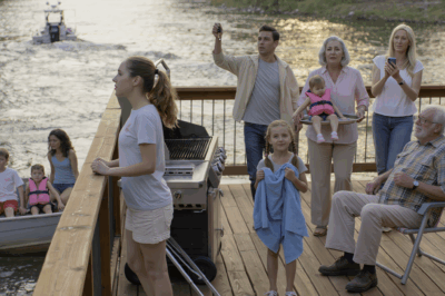 I Was Setting Up The BBQ While The Kids Were Playing On The River And I Told My Family And Sister To